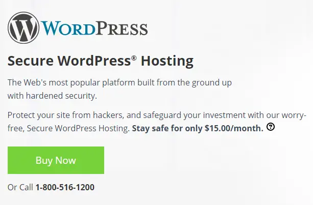 Network Solutions WordPress Hosting Plan