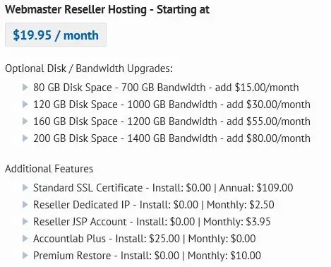 Lunarpages Reseller Hosting Plan