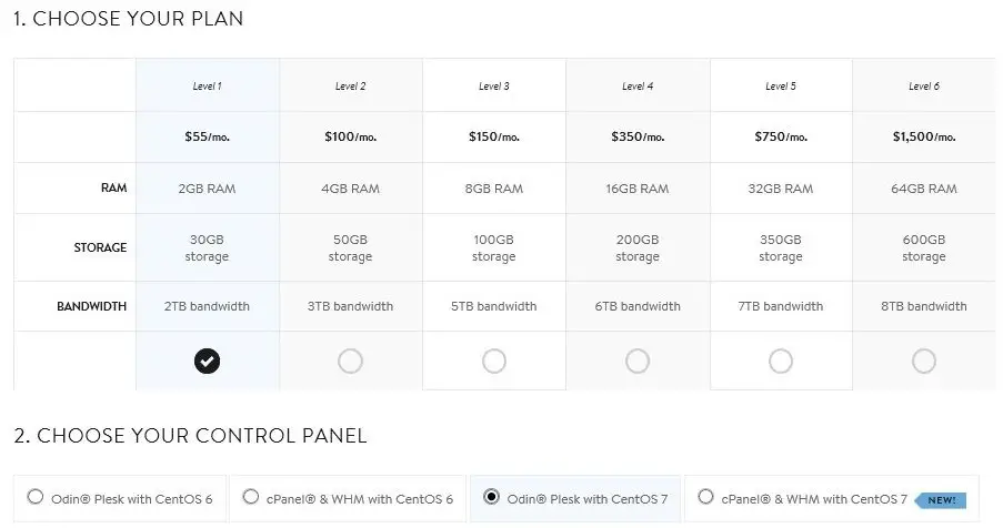 Media Temple Managed VPS Hosting Plan