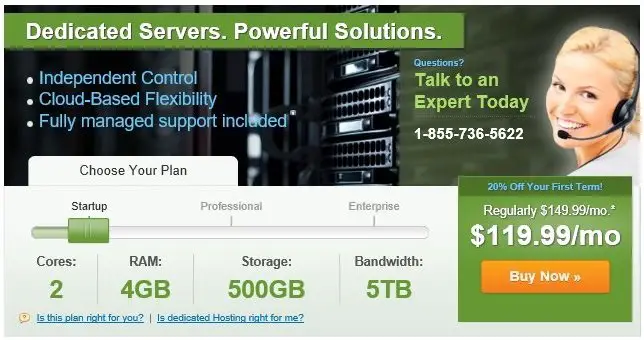 iPage Dedicated Hosting Plan