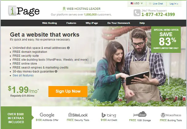 iPage Homepage