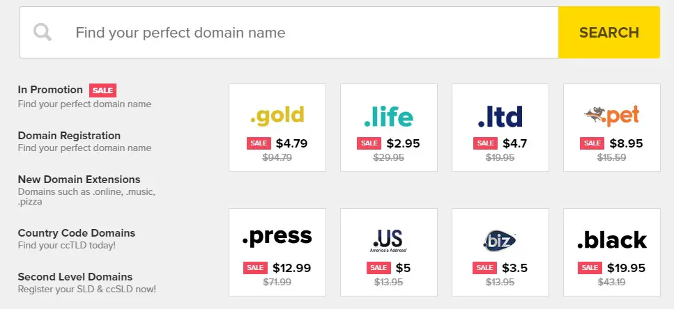 FastComet Domain Services