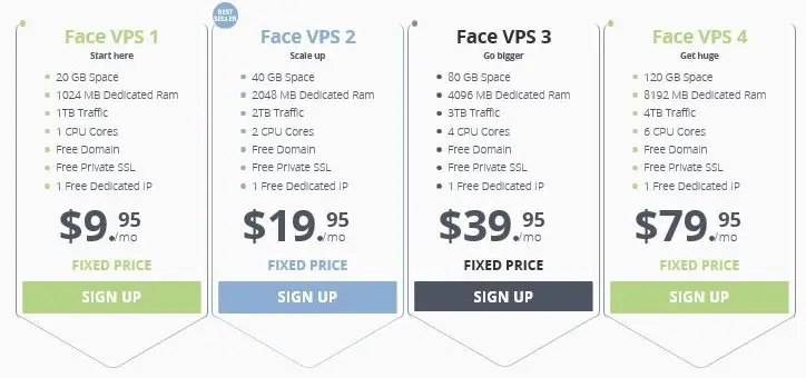 WebHostFace VPS Hosting Plan