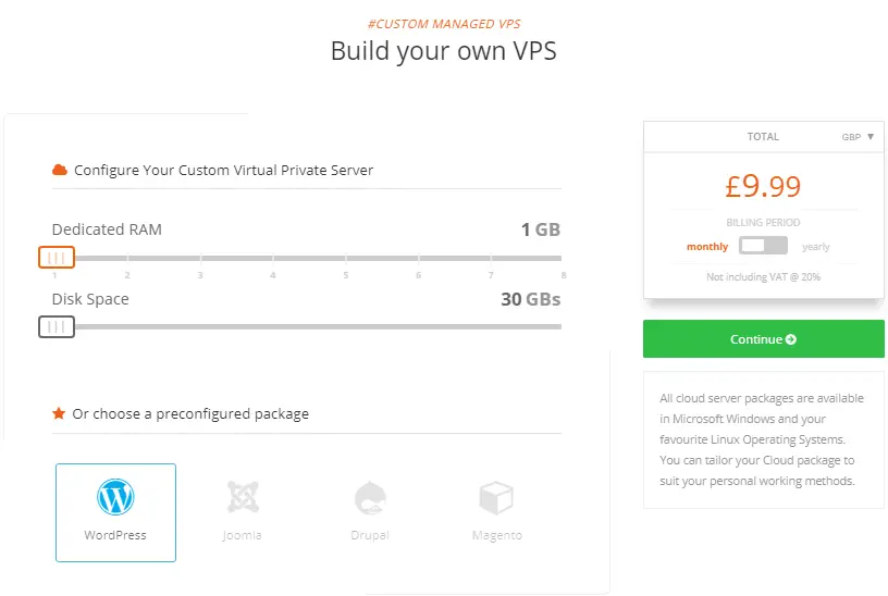 EasySpace VPS Hosting Plan