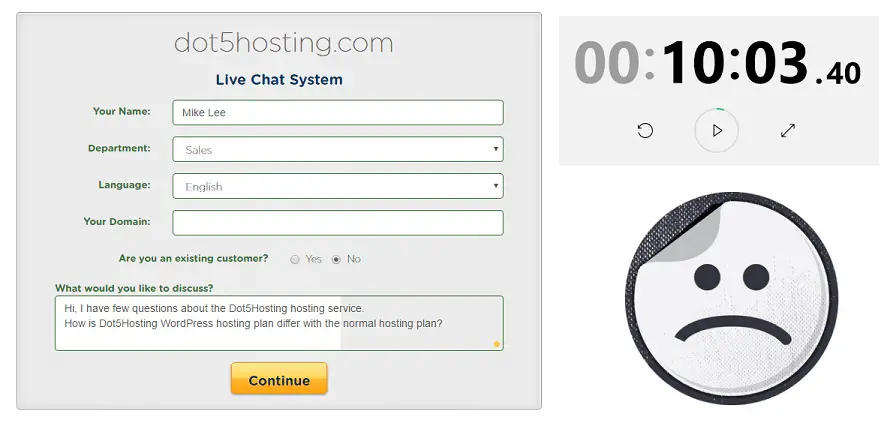 Dot5Hosting Live Chat Support