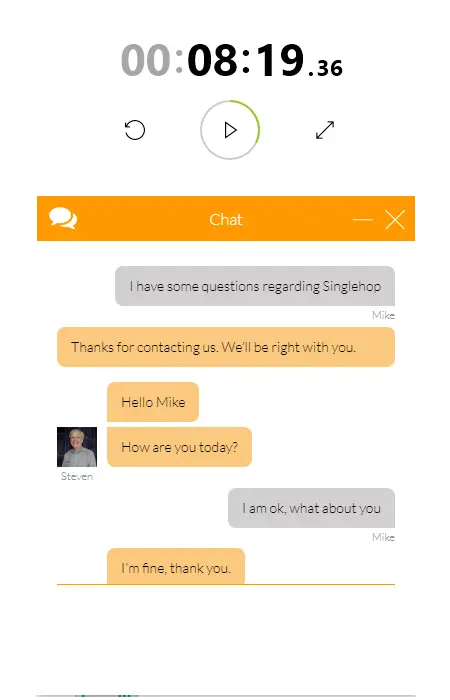 SingleHop Moderate Live Chat Support