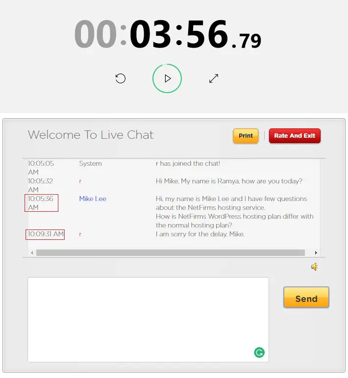 Netfirms Live Chat Support