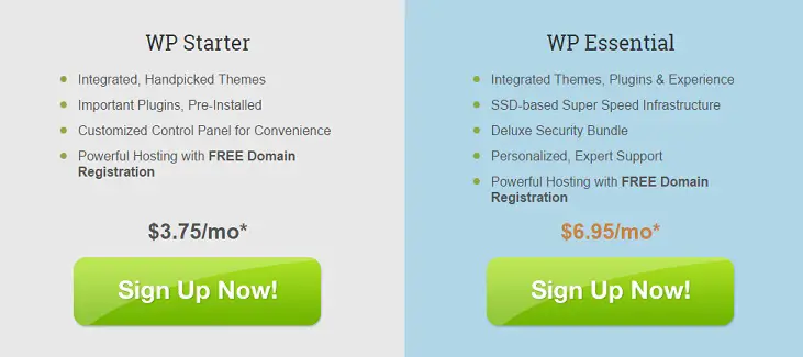 Netfirms WordPress Hosting Plan