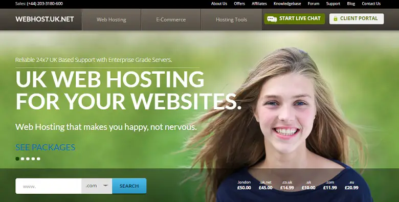 Webhost.uk.net Homepage