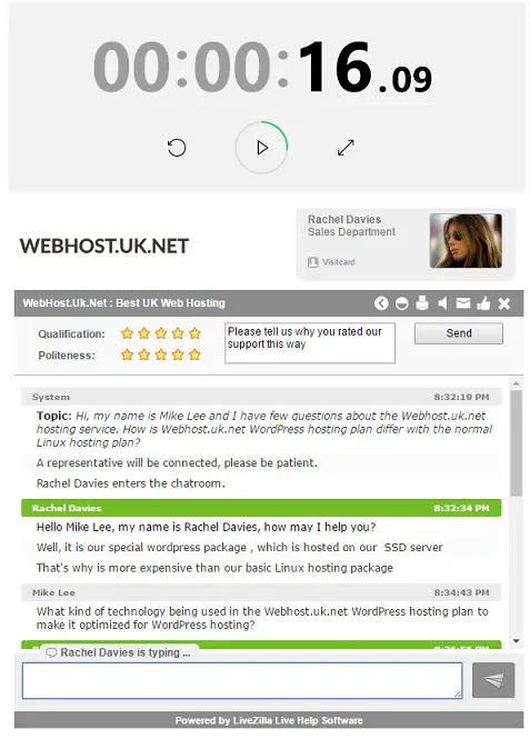 Webhost.uk.net Live Chat Support