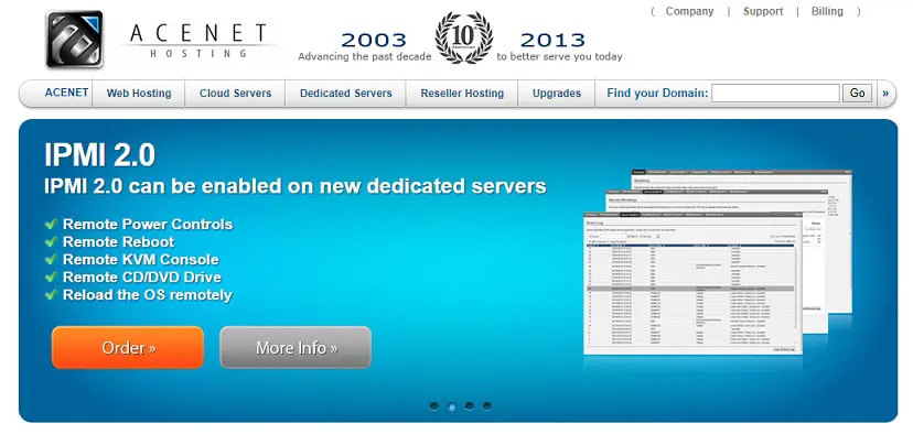 Acenet Homepage