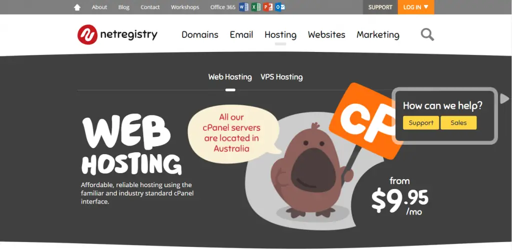 Netregistry Homepage