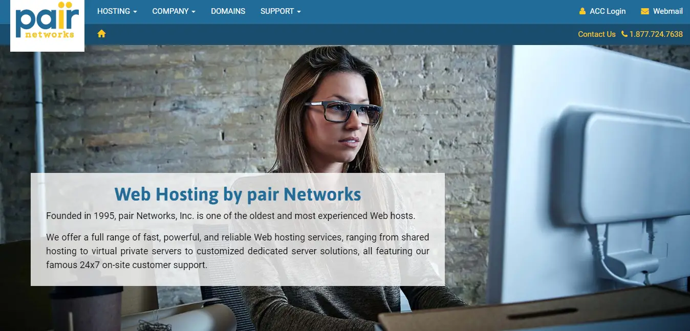 Pair networks Hosting hompage