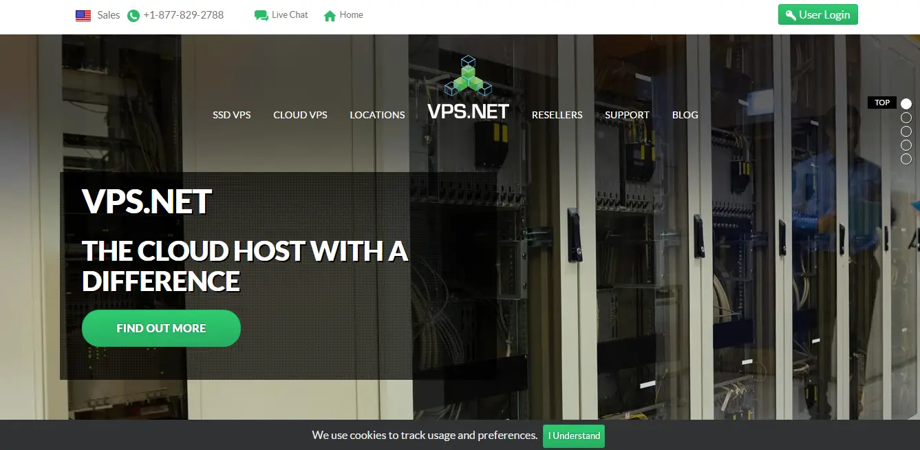 VPS.NET homepage