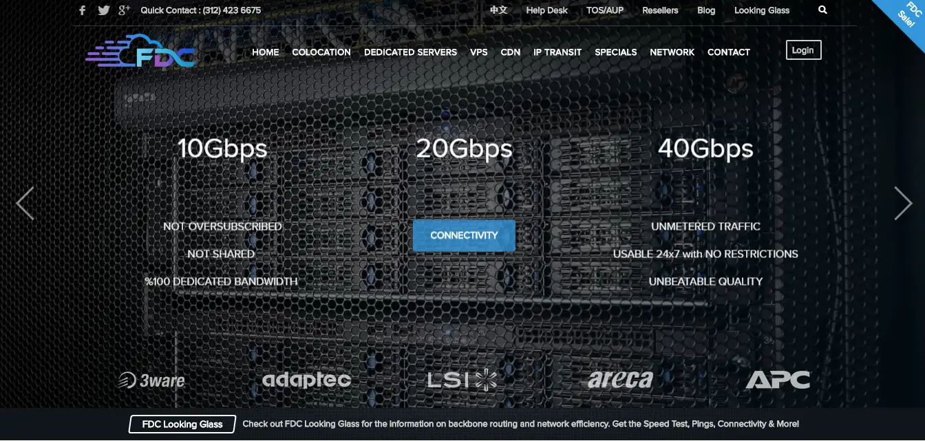 FDC Server homepage