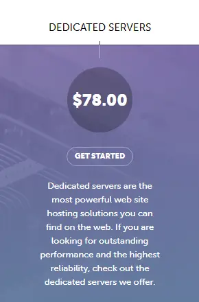 SiteValley Dedicated hosting plan