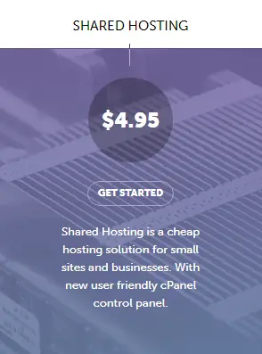 SiteValley Shared hosting plan