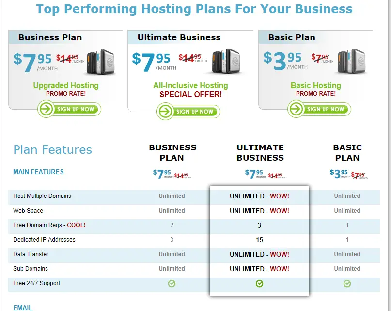 hostexcellence cpanel hosting plan