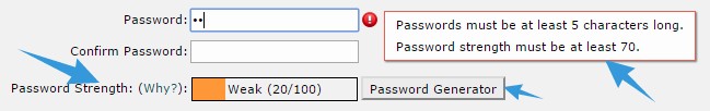 Password Requirements