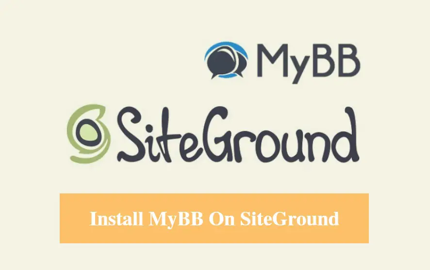 Install MyBB on SiteGround