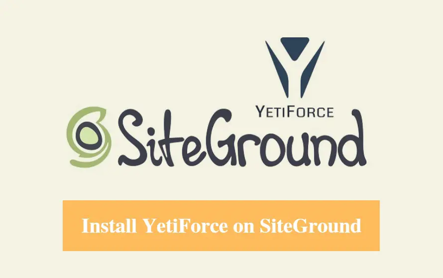 Install YetiForce on SiteGround