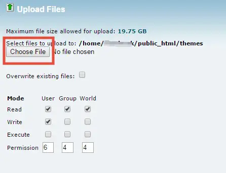 ‘Choose File’ button