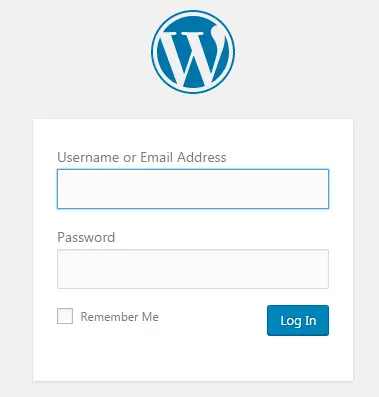 Log in to WordPress dashboard