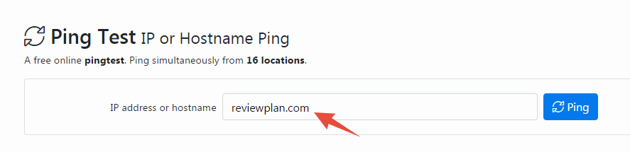 The Ping Test on ReviewPlan.com