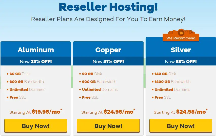 HostGator Reseller Plans