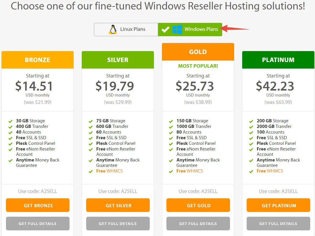 Windows OS Based Plans