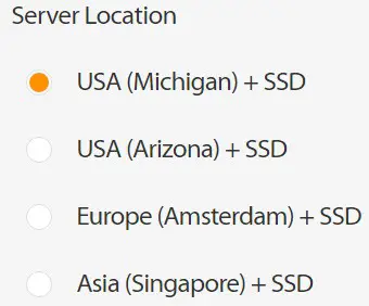 Choose your favorite server location