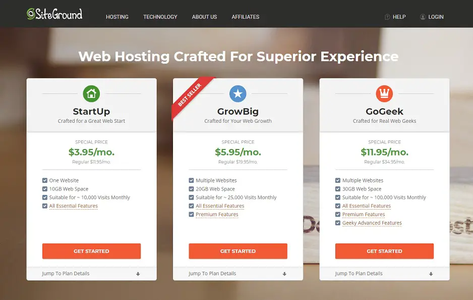 Siteground Shared Hosting Review 2020 Startup Growbig And Gogeek Images, Photos, Reviews