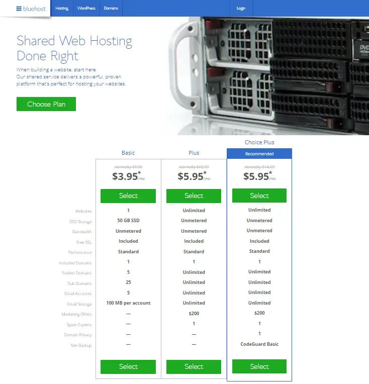 Bluehost Shared Hosting Review