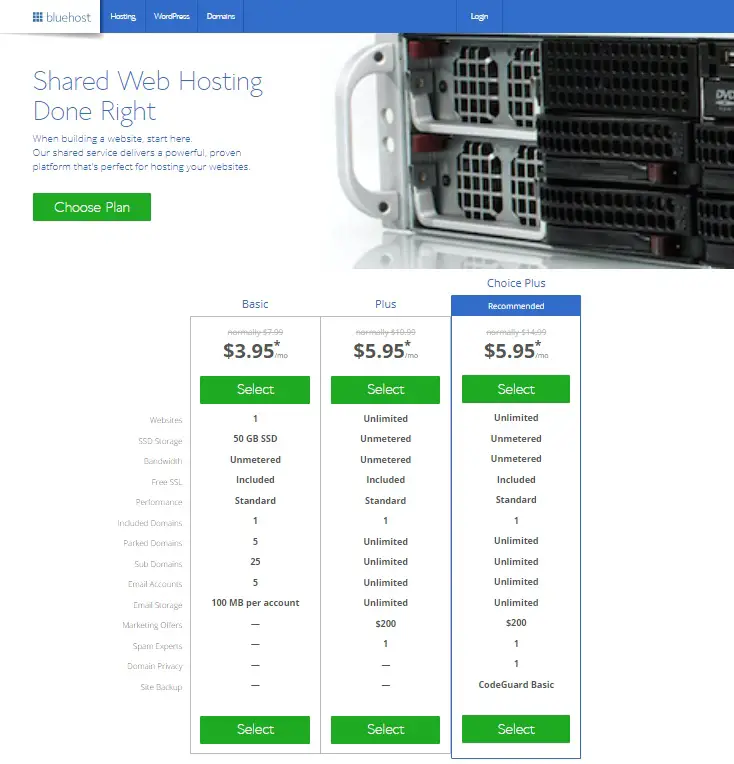 bluehost drupal hosting