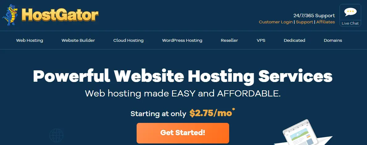HostGator web hosting