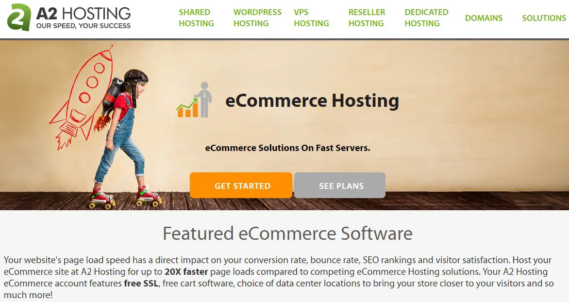 A2 Hosting eCommerce Web Hosting