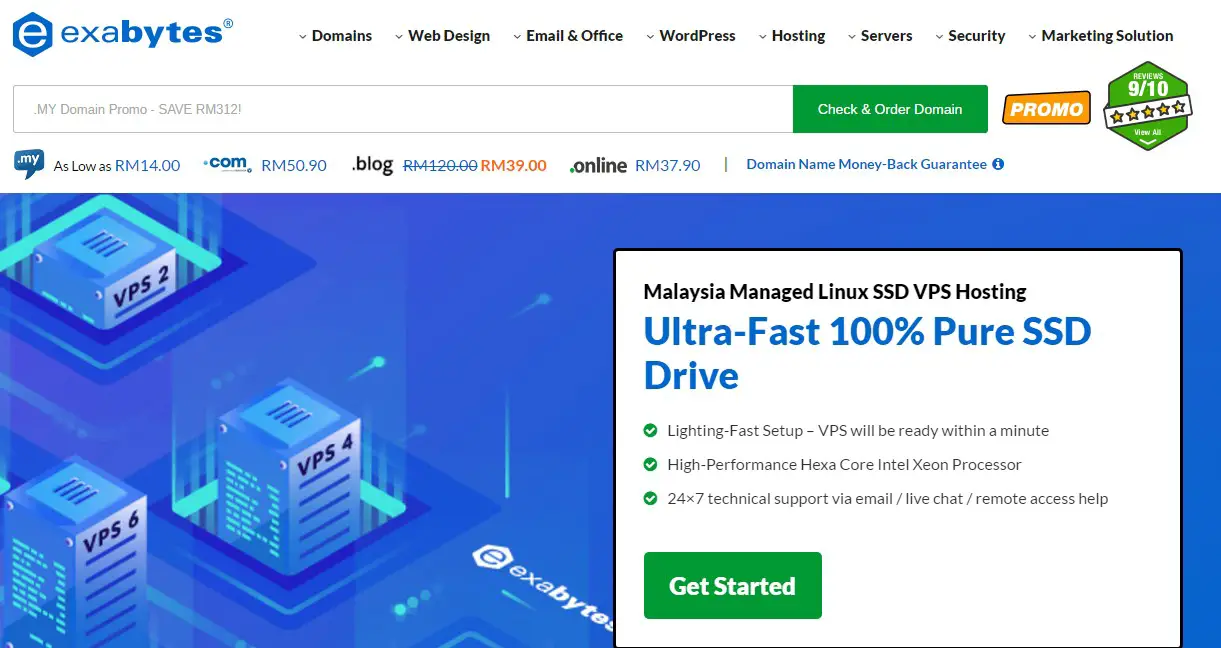 Exabytes eCommerce web hosting