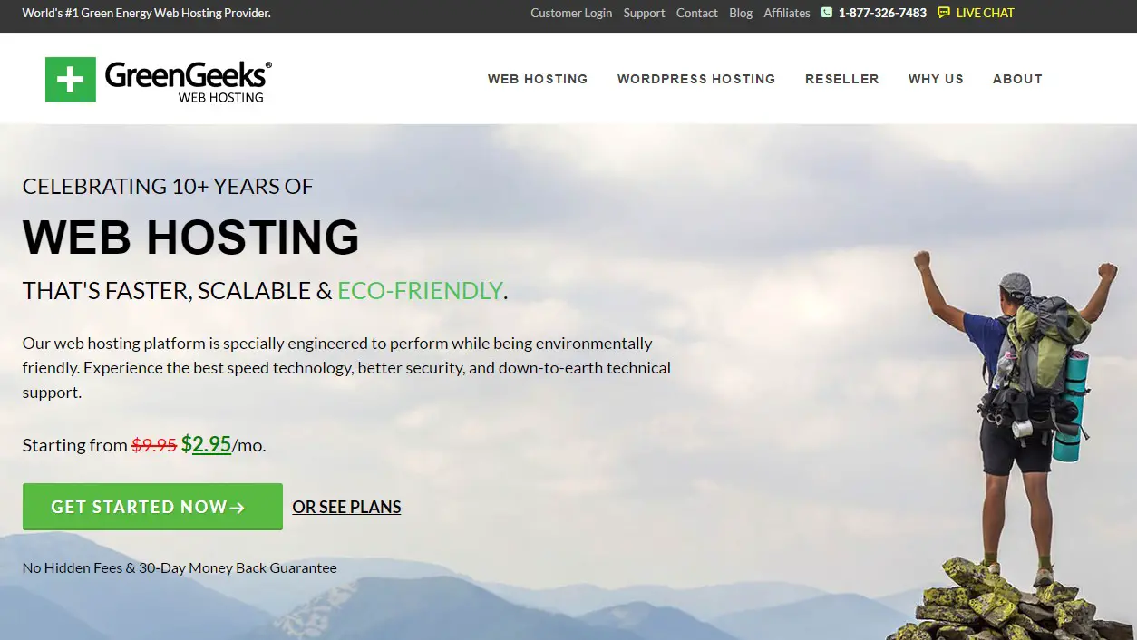 Best Web Hosting for artists GreenGeeks