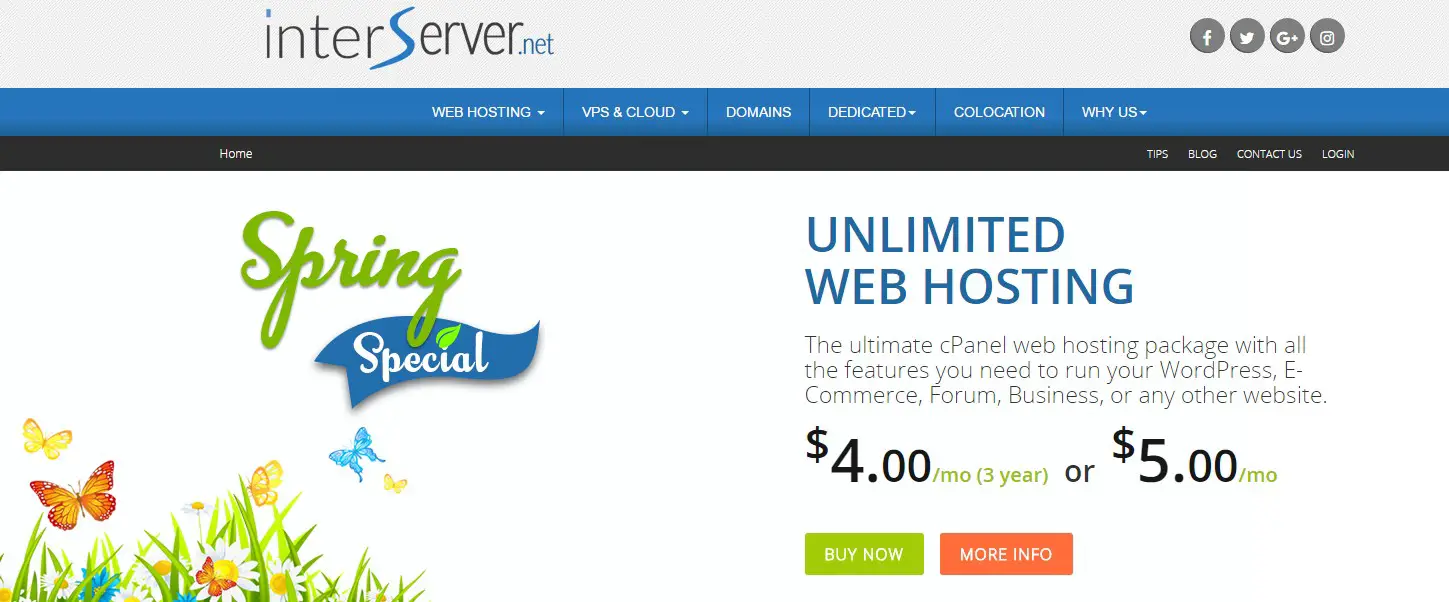 Best Web Hosting for artists InterServer