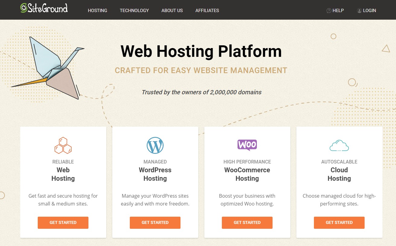 Best Web Hosting for artists SiteGround