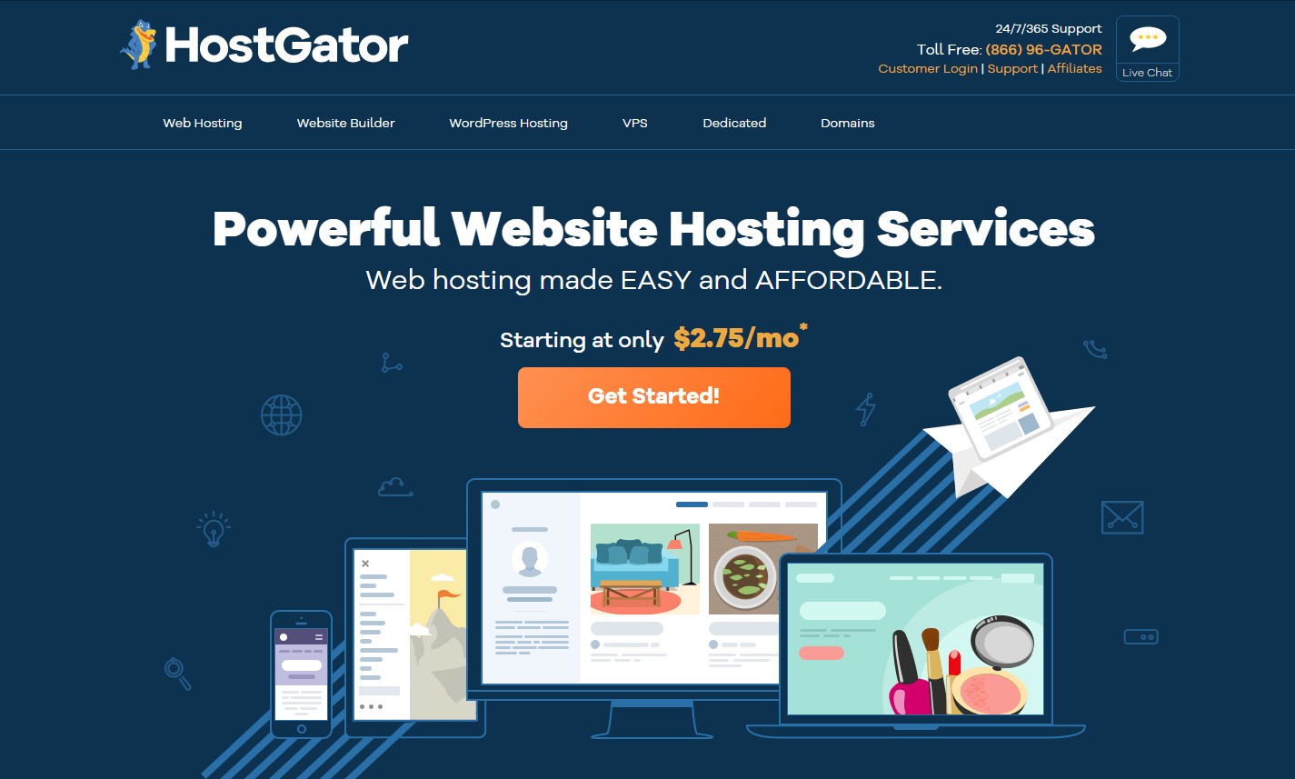Best Web hosting for Personal Sites HostGator