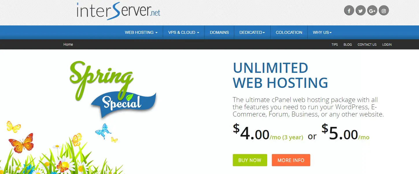 Best Web Hosting for Photographers InterServer