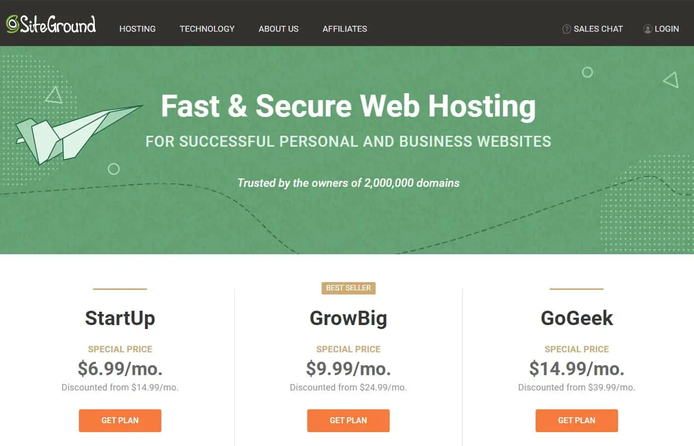 Cloud VS web hosting in Malaysia-SiteGround Web host