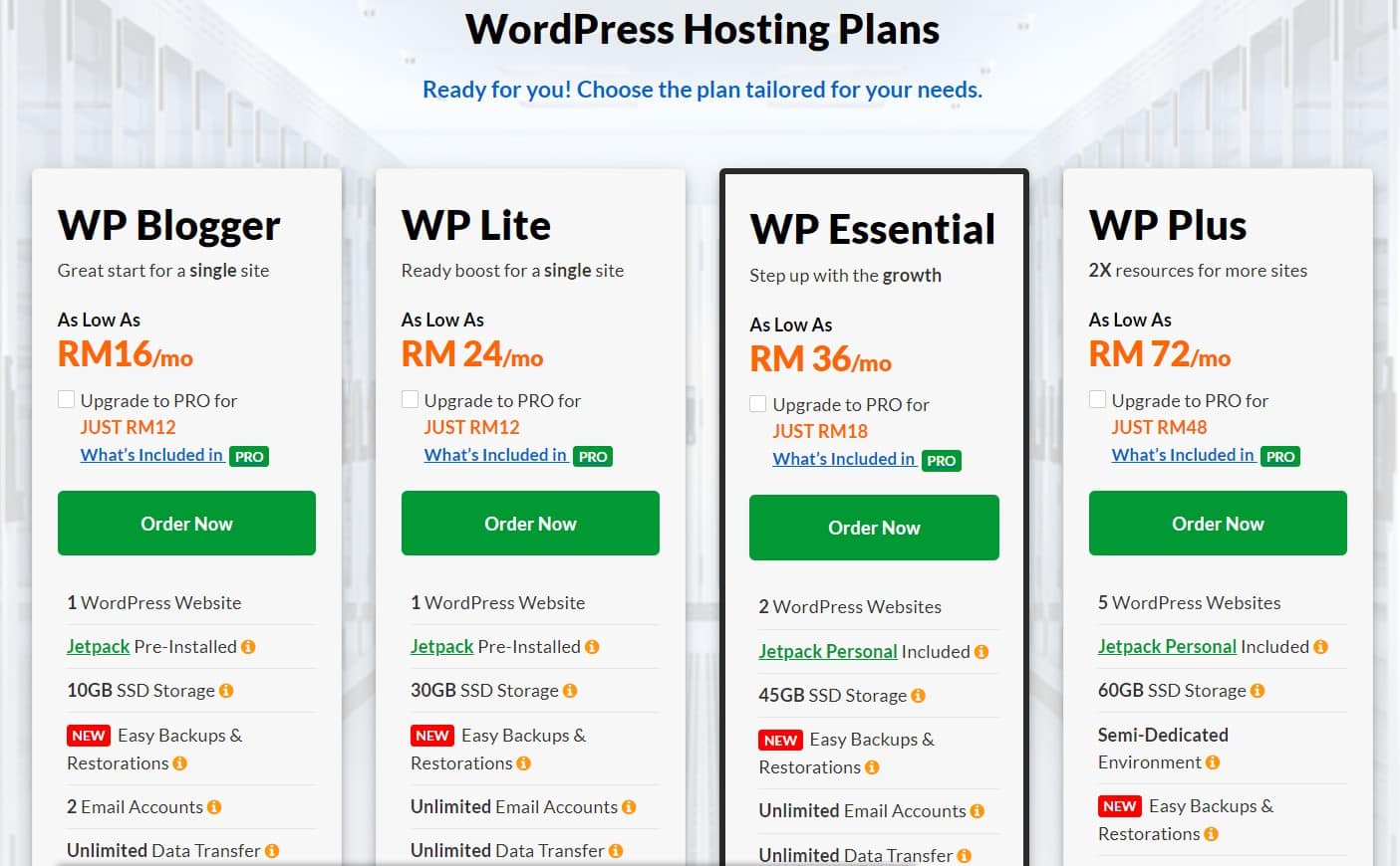 Web Hosting vs WordPress Hosting For Malaysia Web Hosting: Exabytes WP Hosting