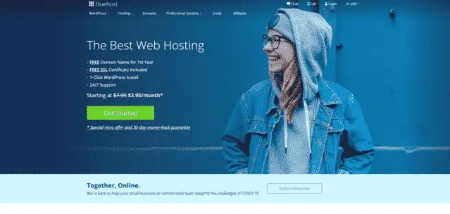 bluehost best malaysia web hosting for blogs