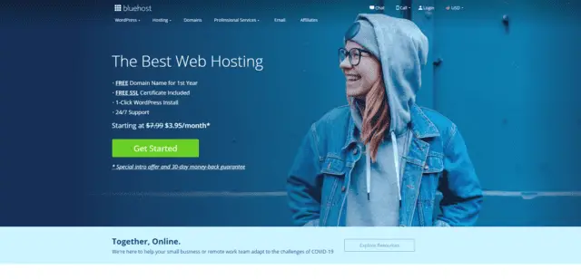 bluehost best malaysia web hosting with cPanel