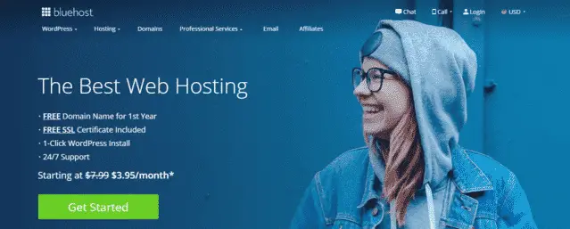 bluehost best malaysia web hosting with database