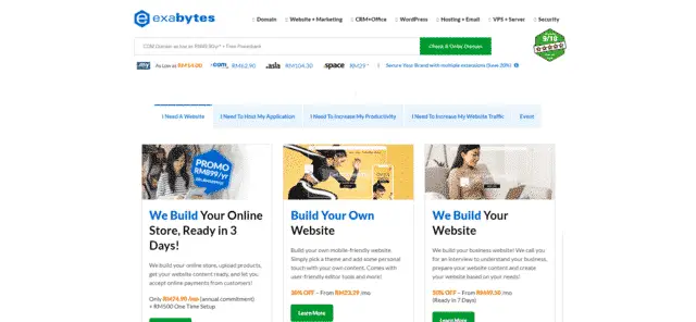 exabytes best malaysia cloudflare web hosting alternatives