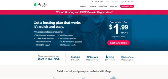 ipage best malaysia wix web hosting alternatives